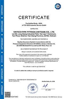 PED AD2000 Cert